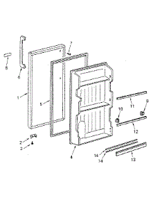 Door parts for Kenmore Refrigerator 564.8946080 (5648946080, 564 8946080) from AppliancePartsPros.com