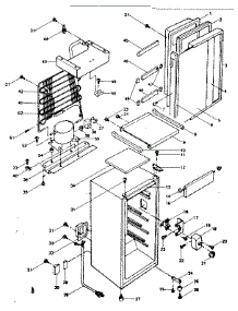 Cabinet Parts parts for Kenmore Refrigerator 564.8963630 (5648963630, 564 8963630) from AppliancePartsPros.com