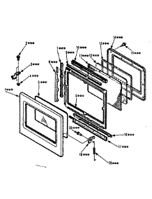 Door Parts parts for Kenmore Countertop Microwave 565.8708410 (5658708410, 565 8708410) from AppliancePartsPros.com