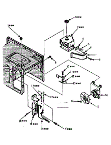 Switches And Microwave parts for Kenmore Countertop Microwave 565.8708510 (5658708510, 565 8708510) from AppliancePartsPros.com