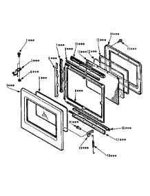 Door parts for Kenmore Countertop Microwave 565.8708510 (5658708510, 565 8708510) from AppliancePartsPros.com