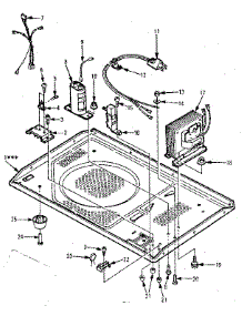 Microwave Parts parts for Kenmore Countertop Microwave 565.877620 (565877620, 565 877620) from AppliancePartsPros.com