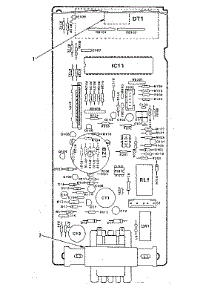 Power And Control Circuit Board (Part No. 12982) parts for Kenmore Countertop Microwave 565.877620 (565877620, 565 877620) from AppliancePartsPros.com