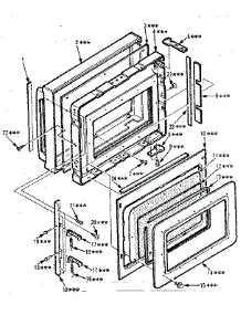 Door Parts parts for Kenmore Countertop Microwave 565.8778620 (5658778620, 565 8778620) from AppliancePartsPros.com