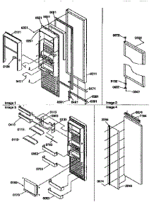 Refrigerator Door parts for Amana Side-By-Side Refrigerator 57085-P1190813WE from AppliancePartsPros.com