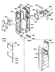 Freezer Door parts for Amana Side-By-Side Refrigerator 57085-P1190813WE from AppliancePartsPros.com