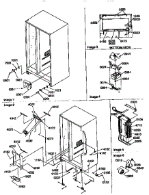 Drain System,Rollers,&Evaporator parts for Amana Side-By-Side Refrigerator 57085-P1190813WE from AppliancePartsPros.com