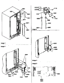 Cabinet Back parts for Amana Side-By-Side Refrigerator 57085-P1190813WE from AppliancePartsPros.com