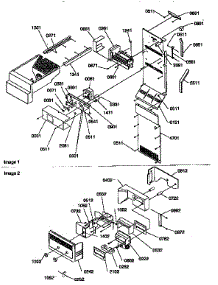 Ice Maker / Control Assembly parts for Amana Side-By-Side Refrigerator 57085-P1190813WE from AppliancePartsPros.com