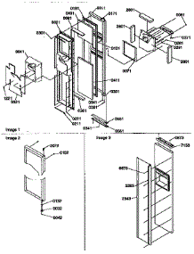 Freezer Door parts for Amana Side-By-Side Refrigerator 57087-P1190815WL from AppliancePartsPros.com