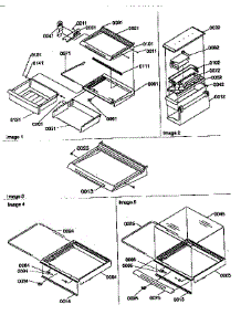 Deli, Shelf And Crisper Assemblies parts for Amana Side-By-Side Refrigerator 57087-P1190815WL from AppliancePartsPros.com