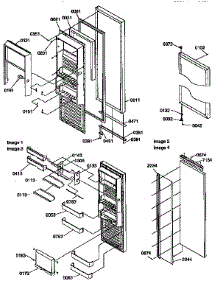 Refrigerator Door parts for Amana Side-By-Side Refrigerator 57089-P1190814WE from AppliancePartsPros.com