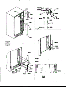 Cabinet Back parts for Amana Side-By-Side Refrigerator 57089-P1190814WE from AppliancePartsPros.com