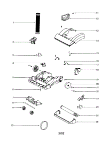 Hood / Base parts for Eureka Upright Vacuum 5740A from AppliancePartsPros.com