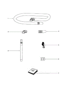 Hose parts for Eureka Upright Vacuum 5740A from AppliancePartsPros.com