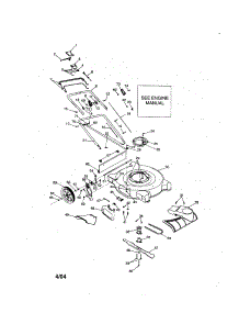 Deck / 22" Blade / Handle parts for Mtd Gas Walk-Behind Mower 580 from AppliancePartsPros.com