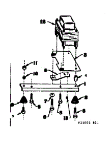 Reactor Assem. & Engine Mtg Support parts for Craftsman Farming 58031003 from AppliancePartsPros.com