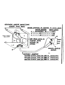 Connecting Remote Control Switch parts for Craftsman Generator 58031260 from AppliancePartsPros.com
