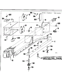 Mounting Base parts for Craftsman Farming 58031561 from AppliancePartsPros.com