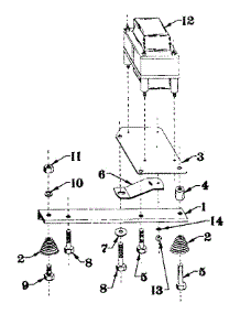 Reactor Assem. & Engine Mtg. Support parts for Craftsman Generator 5803195-1 from AppliancePartsPros.com