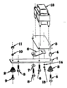 Reactor Assem. & Engine Mtg. Support parts for Craftsman Generator 58031960 from AppliancePartsPros.com