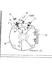 Rear Bearing Carrier Asm W / Battery Charging Terminals parts for Craftsman Farming 580320051 from AppliancePartsPros.com