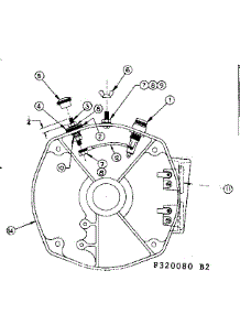 Rear Bearing Carrier Asm W / Battery Charging Terminals parts for Craftsman Farming 580320080 from AppliancePartsPros.com