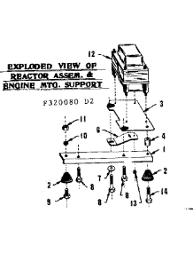 Reactor Assembly & Engine Mounting Support parts for Craftsman Farming 580320080 from AppliancePartsPros.com