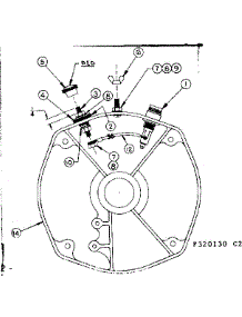 Rear Bearing Carrier Assembly parts for Craftsman Farming 580320130 from AppliancePartsPros.com