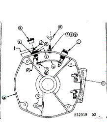 Rear Bearing Carrier Assem W / Battery Charging Terminals parts for Craftsman Farming 580320191 from AppliancePartsPros.com