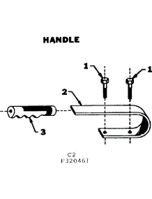Handle parts for Craftsman Farming 580320461 from AppliancePartsPros.com
