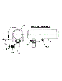 Muffler Assembly parts for Craftsman Farming 58032081 from AppliancePartsPros.com