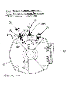 Rear Bearing Carrier Assembly parts for Craftsman Farming 580321510 from AppliancePartsPros.com