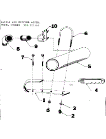 Handle And Muffler Assem. parts for Craftsman Farming 580321510 from AppliancePartsPros.com