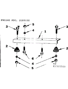Engine Mtg. Support parts for Craftsman Farming 580321510 from AppliancePartsPros.com