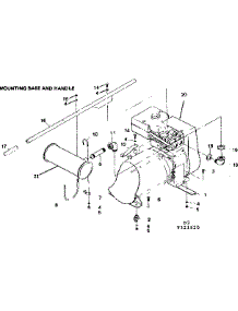 Mounting Base & Handle parts for Craftsman Farming 580321520 from AppliancePartsPros.com