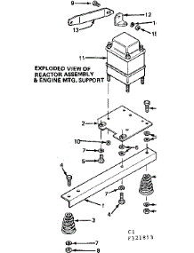 Reactor Assembly And Engine Mtg. Support parts for Craftsman Farming 580321813 from AppliancePartsPros.com