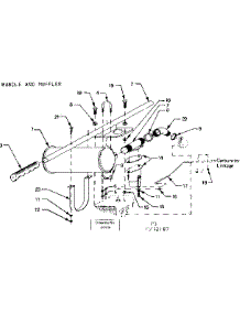 Handle And Muffler parts for Craftsman Farming 58032187 from AppliancePartsPros.com