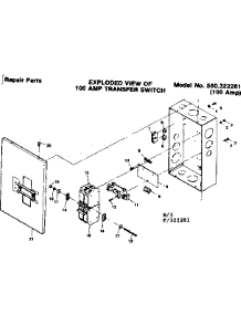 Transfer Box parts for Craftsman Generator 580322281 from AppliancePartsPros.com
