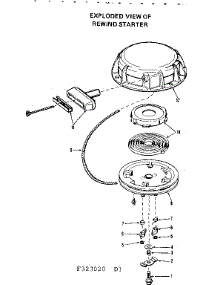 Rewind Starter parts for Craftsman Farming 580323020 from AppliancePartsPros.com