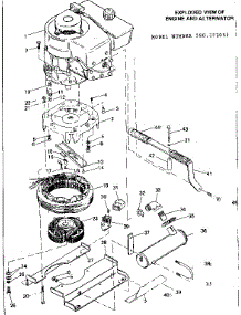 Engine And Alternator parts for Craftsman Farming 580323051 from AppliancePartsPros.com