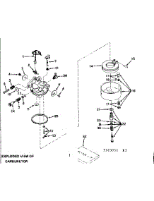 Carburetor parts for Craftsman Farming 580323510 from AppliancePartsPros.com