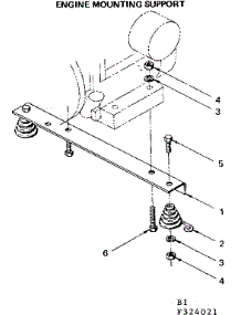 Engine Mounting Support parts for Craftsman Farming 580324021 from AppliancePartsPros.com
