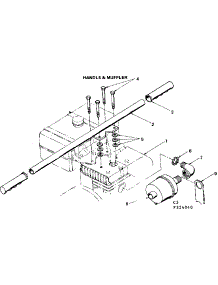 Handle & Muffler parts for Craftsman Farming 580324040 from AppliancePartsPros.com