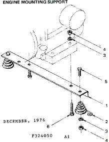 Engine Mounting Support parts for Craftsman Farming 580324050 from AppliancePartsPros.com