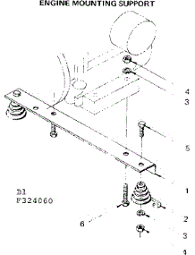 Engine Mounting Support parts for Craftsman Farming 580324070 from AppliancePartsPros.com