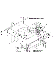 Mounting Base & Handle parts for Craftsman Farming 580325010 from AppliancePartsPros.com
