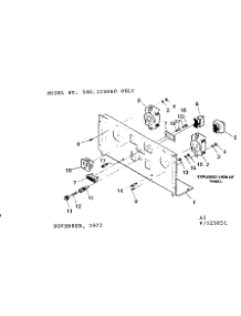 Control Panel 325060 parts for Craftsman Farming 580325070 from AppliancePartsPros.com
