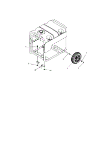 Wheel Kit parts for Craftsman Generator 580325650 from AppliancePartsPros.com