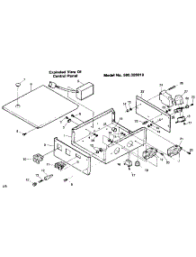 Exploded View Of Control Panel parts for Craftsman Farming 580326010 from AppliancePartsPros.com